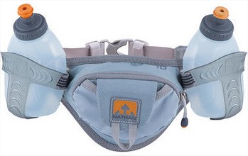 Ceinture Running Nathan Trail Speed Plus - 2 Bouteilles - Noir/Jaune - Taille Unique - Neuf