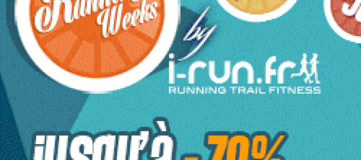A NE PAS MANQUER! i-Run.fr: Running Weeks: jusqu’à -70%