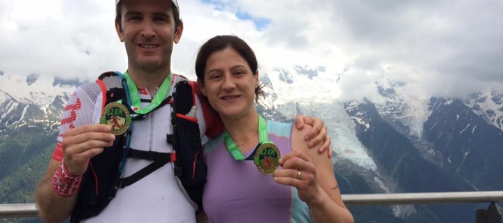 Le Marathon du Mont Blanc 2016 de Bruno Poulenard et son épouse, Beaux Finishers, en vidéo sur Trail Session