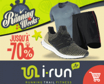Running Weeks sur i-Run.fr : 3 semaines de prix fous avec des remises jusqu’à -70% !