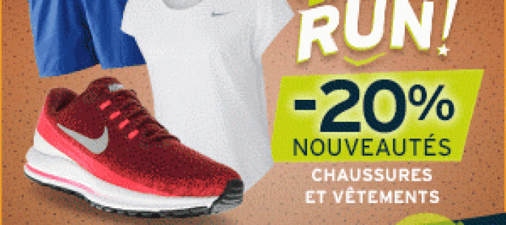 i-Run : Opération Back to School dès le 18 Août 2018 ! Code Promo RENTREE20 !