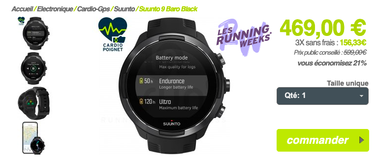 Suunto 9 Baro Black