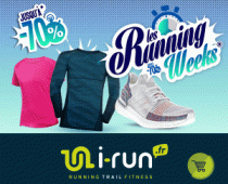 Running Weeks Printemps 2019 sur i-Run.fr : Jusqu’au Dimanche 19 Mai !