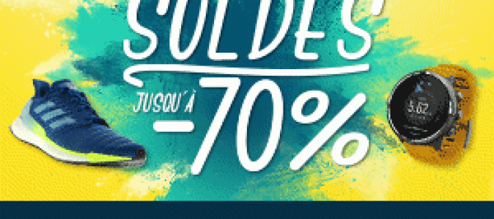 Soldes d’Eté 2K19 sur i-Run.fr ! Le Top Départ a été donné le 26 Juin avec des remises jusqu’à -70% !