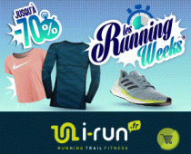Les Running Weeks i-Run.fr débarquent ce Mercredi 23 Octobre pour 3 semaines de remise allant jusqu’à -70% !