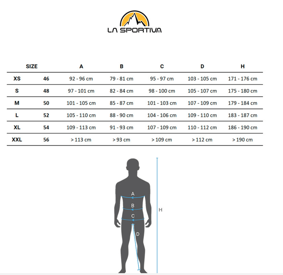 Guide des tailles La Sportiva 