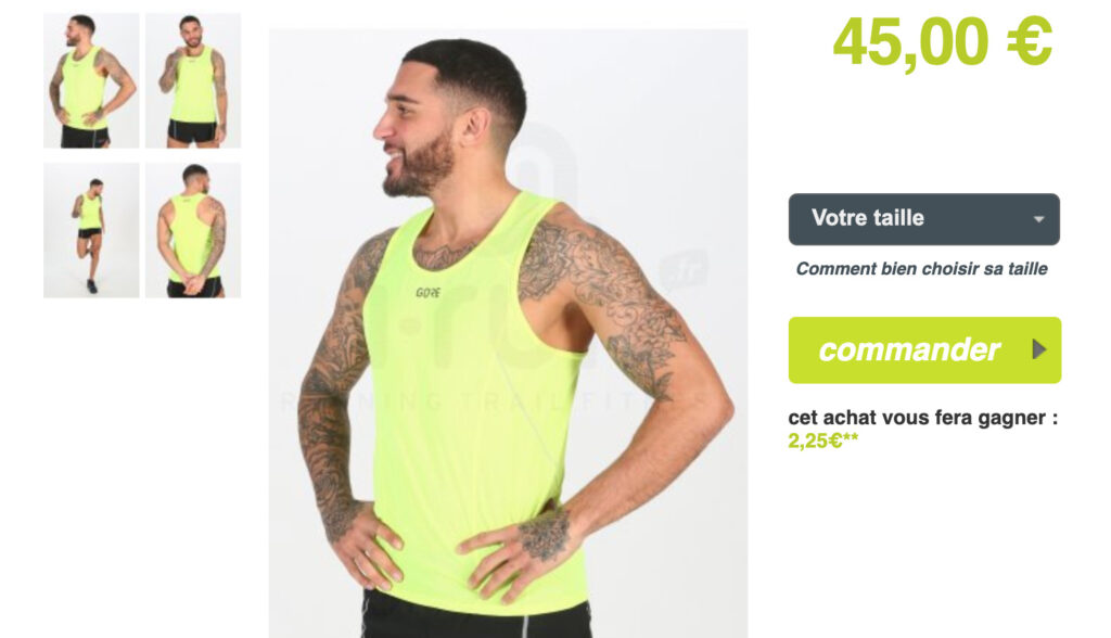 Gore Wear Running Essentials : débardeur chez i-Run.fr