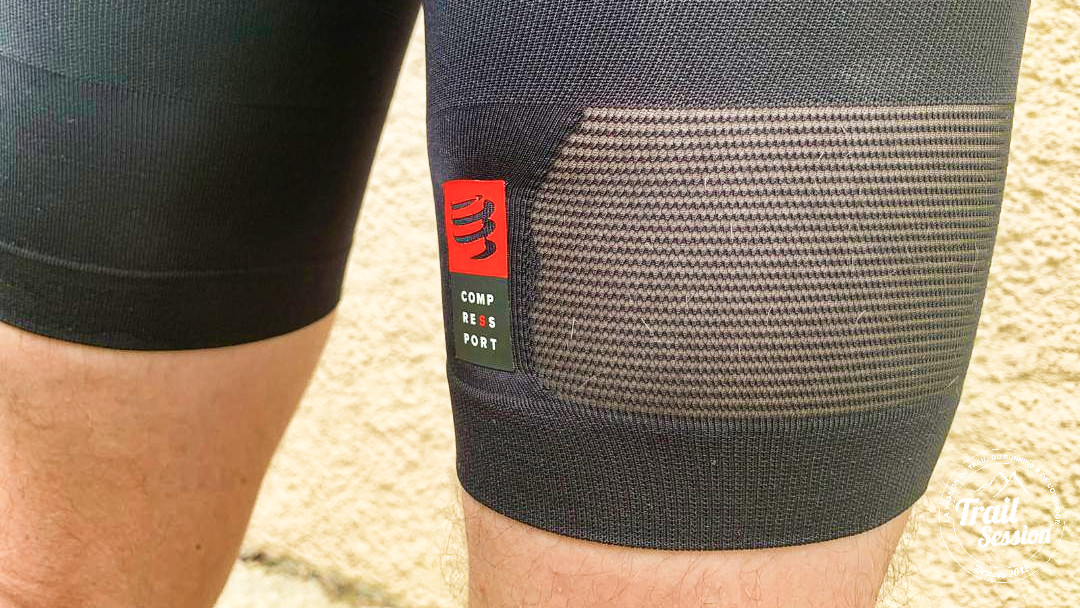 Ensemble triathlon de chez Compressport : cuissard aéré