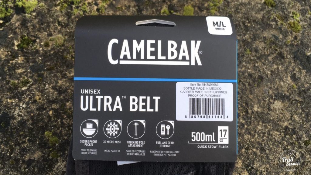 Camelbak Ultra Belt 500ml : fiche technique