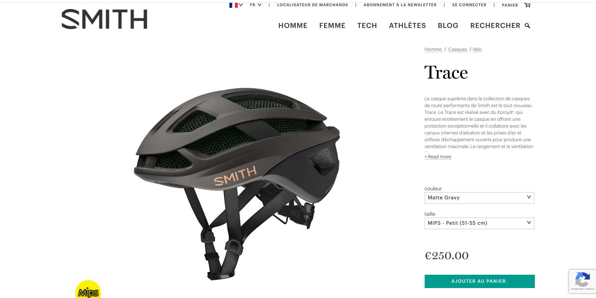 casque Trace sur le site de SMITH