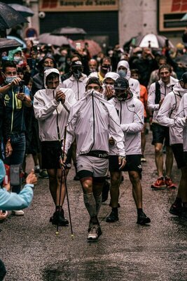 Arrivée de Pau Capell à Chamonix - UTMB BREAKING 20