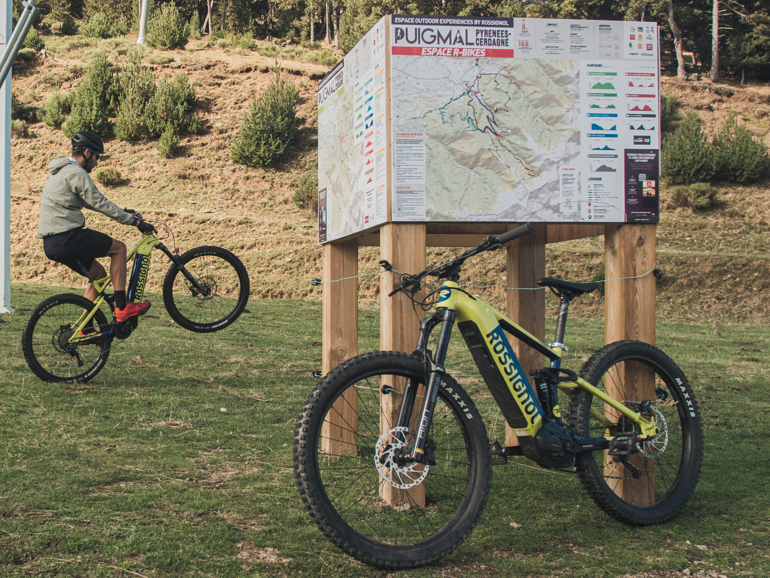 Plan de l'espace R Bikes de la station Puigmal