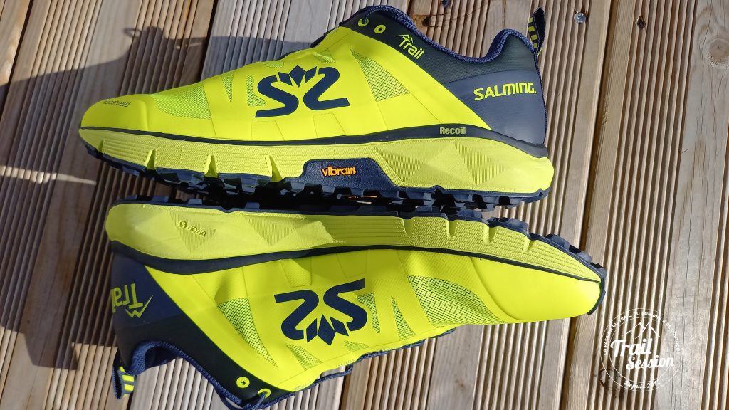 SALMING TRAIL T6 Homme Yellow - Navy - Chaussures Running pour