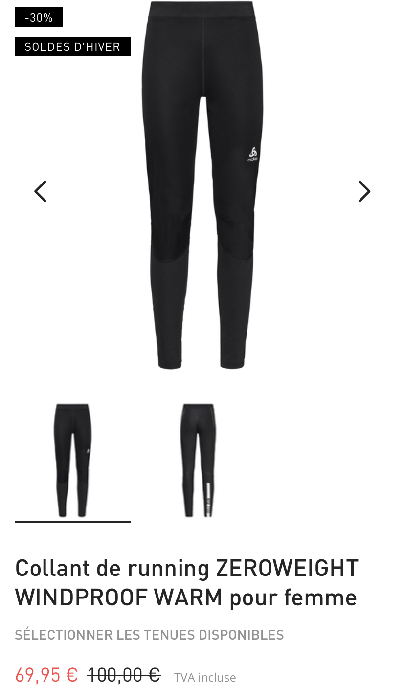 Pantalon legging Odlo Warm