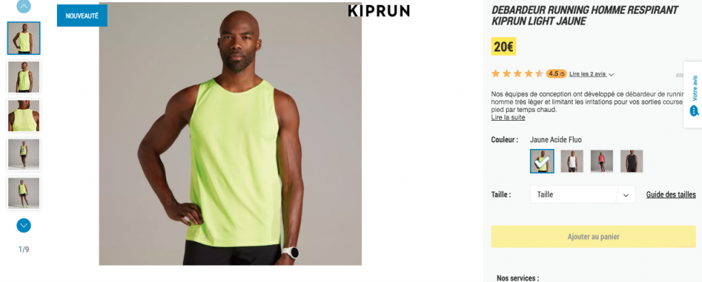 Débardeur Kiprun Light