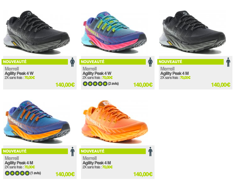 Merrell Agility Peak 4