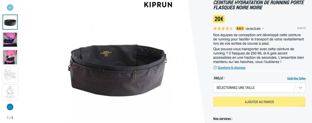 Kiprun Marathon Belt