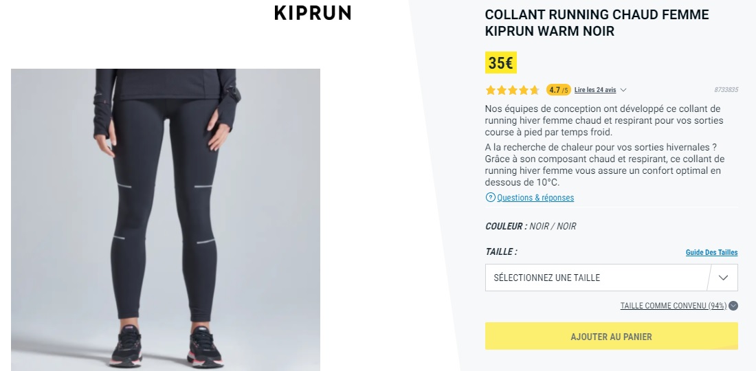 Panoplie KIPRUN Warm