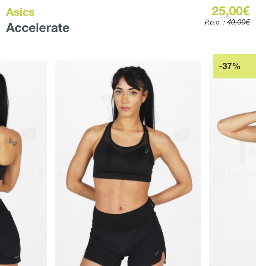 Ensemble Asics brassière Accelerate