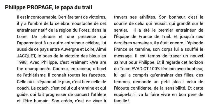 Team de Trail EVADICT