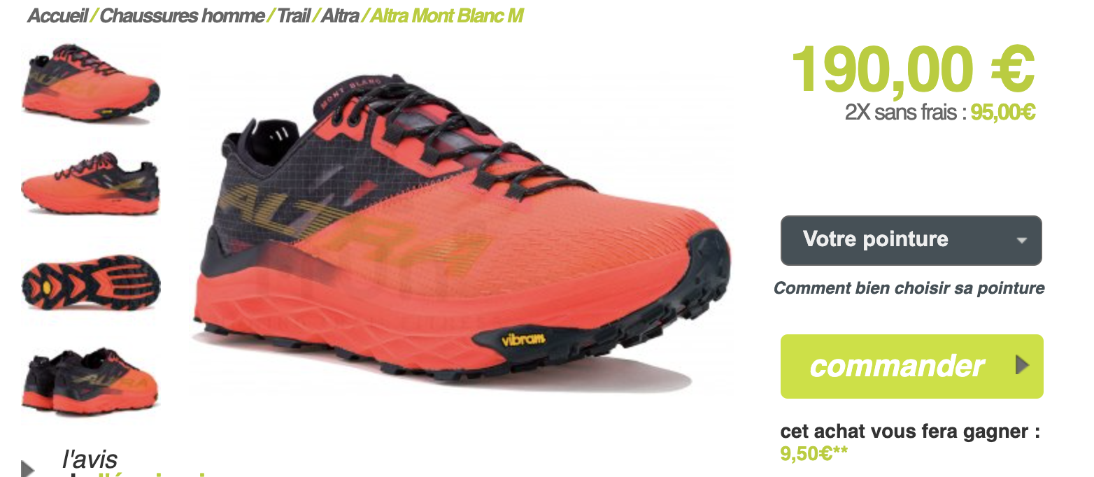 Altra Mont Blanc