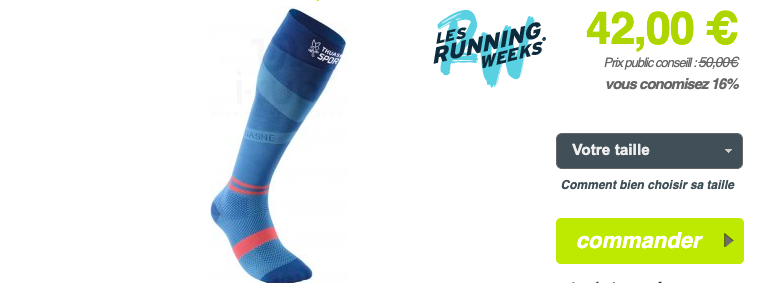 Chaussettes et manchons UP ACTIV Thuasne Sport