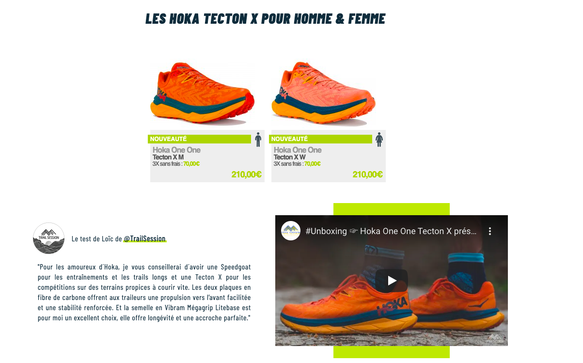 Tecton X de Hoka One One