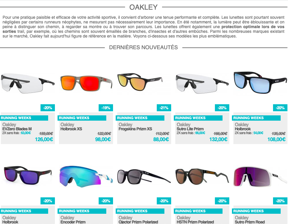 Oakley chez i-Run.fr