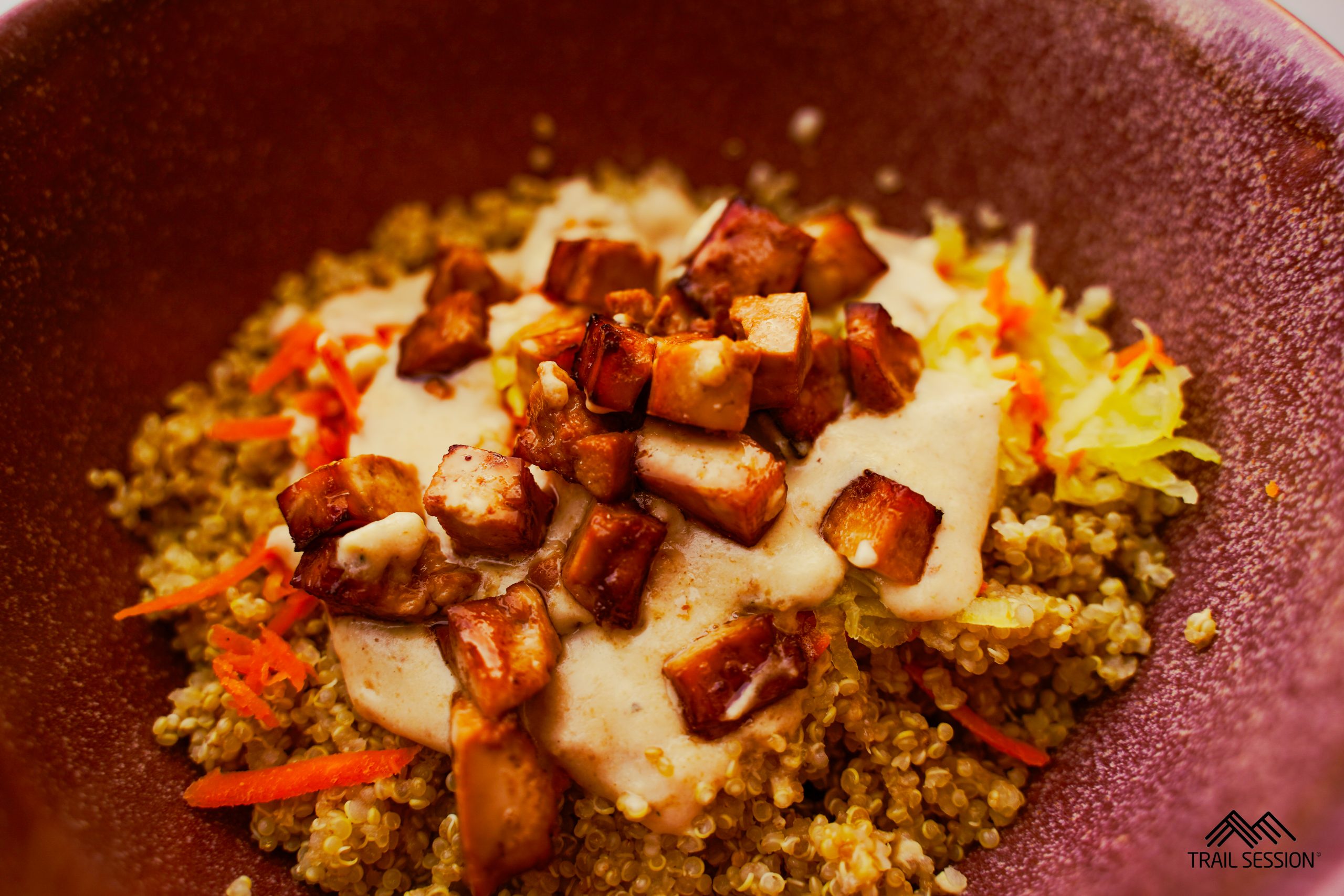 Tofu quinoa peanut butter