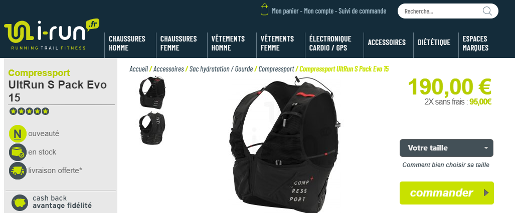 Ultrun S Pack Evo 15 Compressport