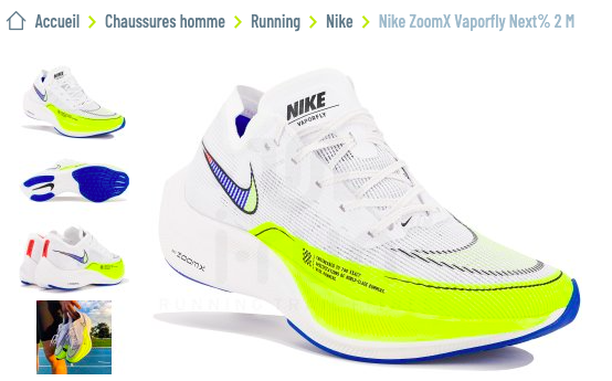 ZoomX Vaporfly Next de NIKE