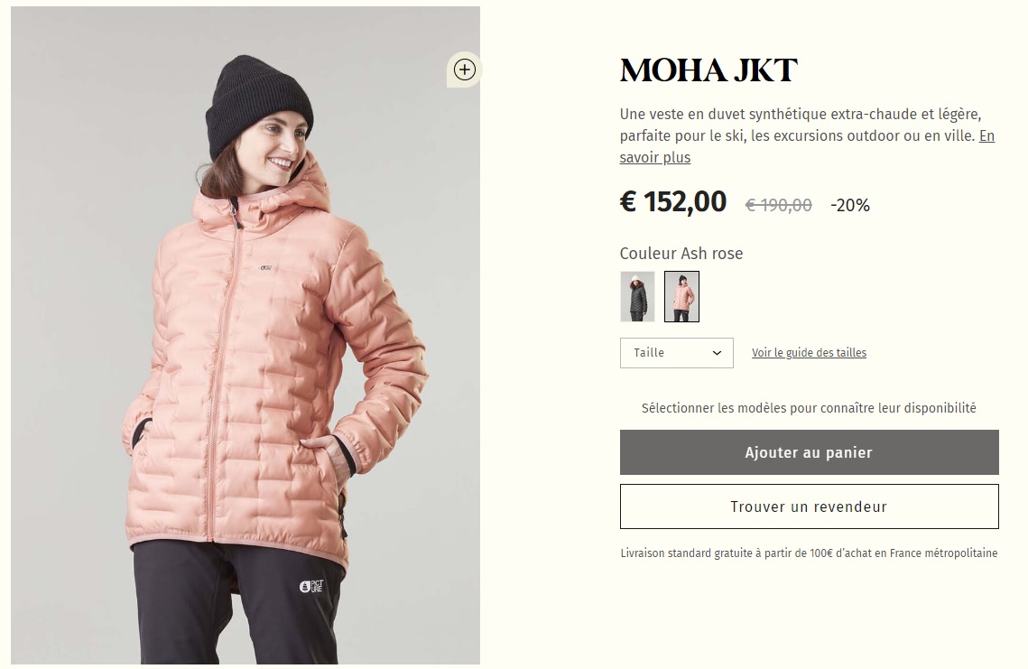 Doudounes Hiver 23 : Picture Moha